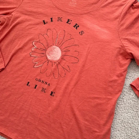 Orange Flower Long Sleeve Tee - Picture 3 of 5
